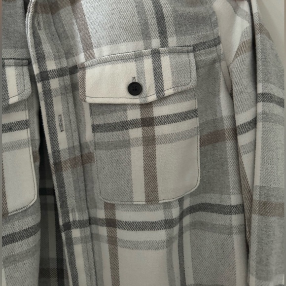 Light Grey Plaid Jacket - Picture 5 of 5